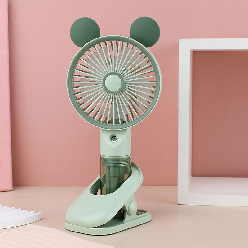 Frauen Tragbarer Mini Ventilator mit Sprühfunktion Brehn