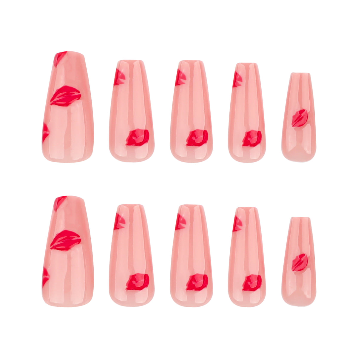Kunstvolle Nagelverlängerungen mit Lippen-Design Brehn