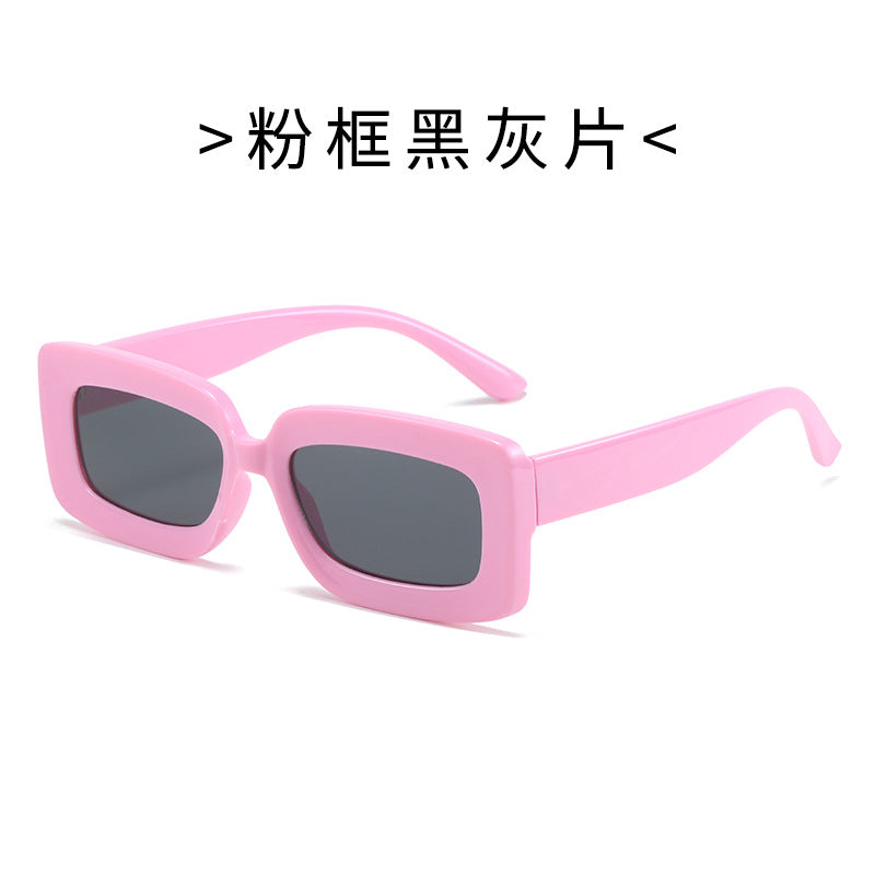 Damen Modische Schildkröten-Sonnenbrille mit rechteckigem Rahmen und Verlaufsgläsern Brehn