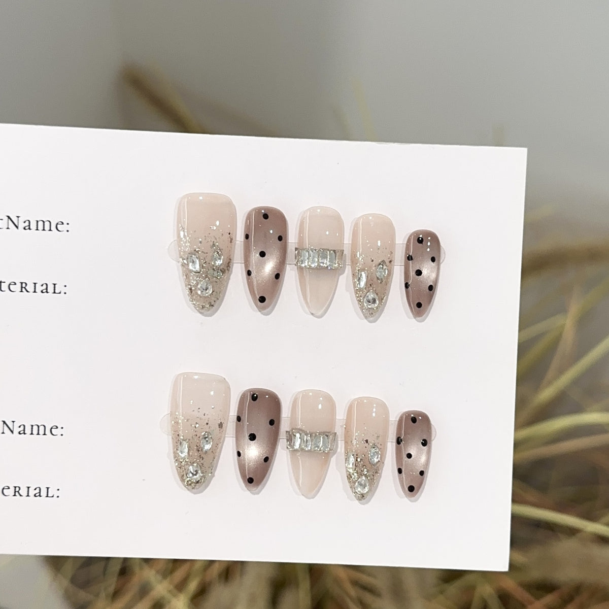 Glamourös Dekoratives Nagelkunst Set