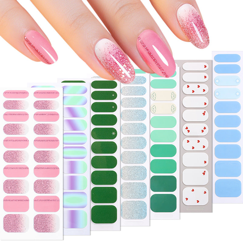Glänzende Ombre-Nagelüberzüge