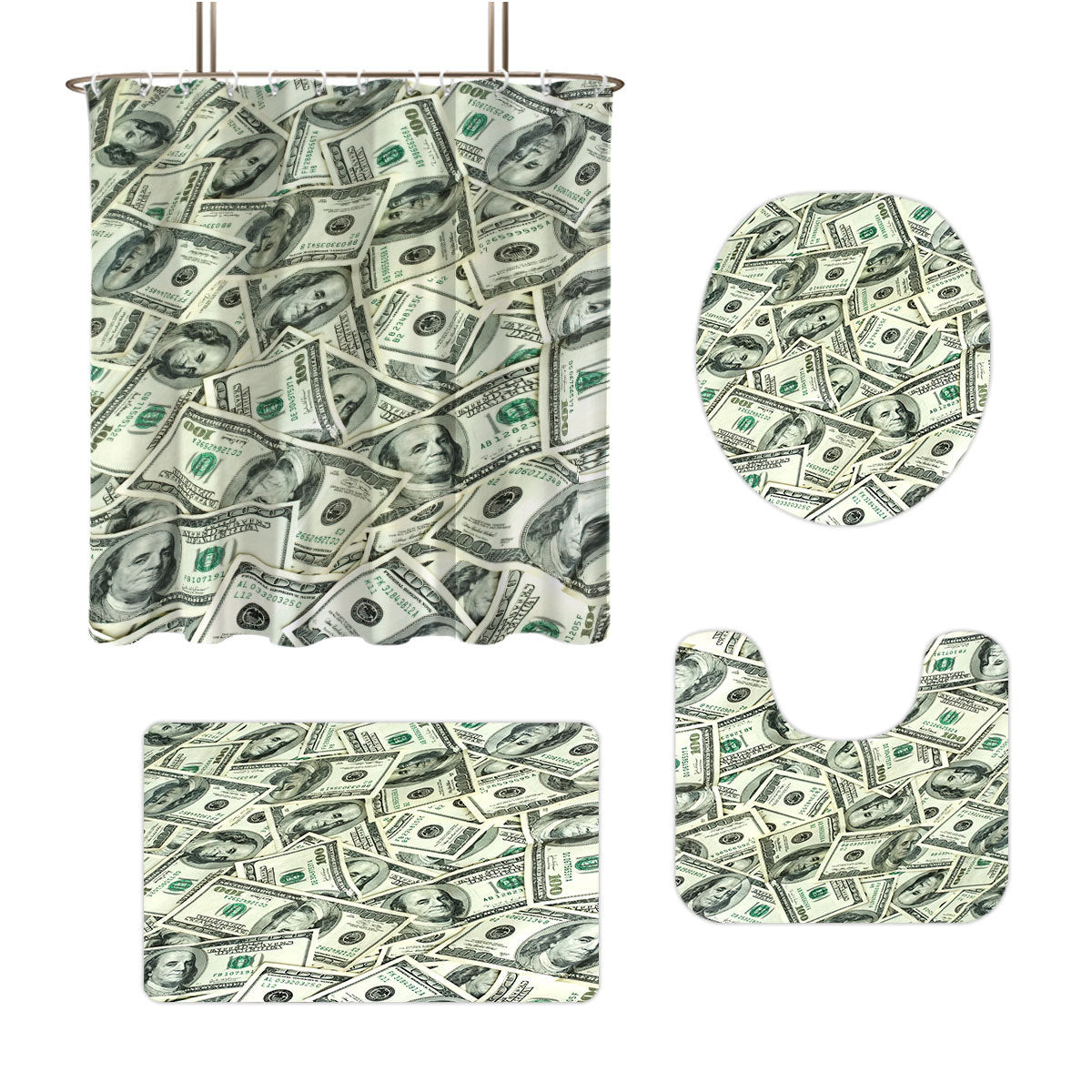 Digital Dollar Bill Badezimmer Set Brehn