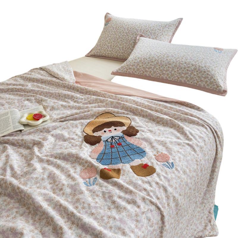 Damen Kuschelige Tagesdecke mit verspieltem Pinguinmotiv Brehn