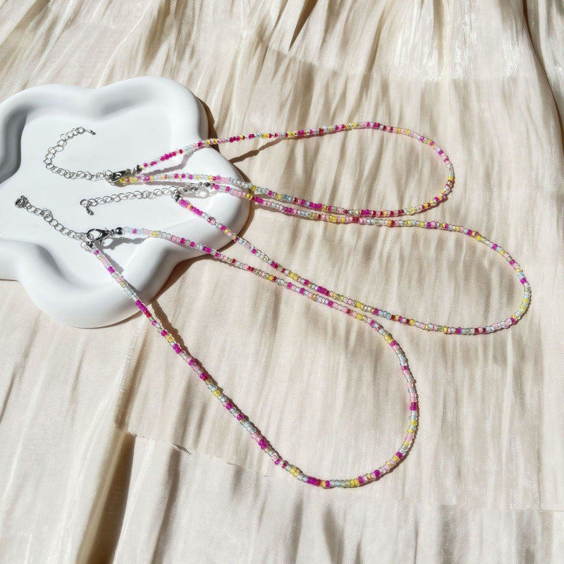 Handgefertigtes Perlen Choker Halsband Brehn