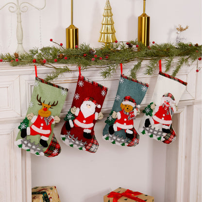 Lustiger Weihnachtsstrumpf mit Rentier-Motiv Brehn
