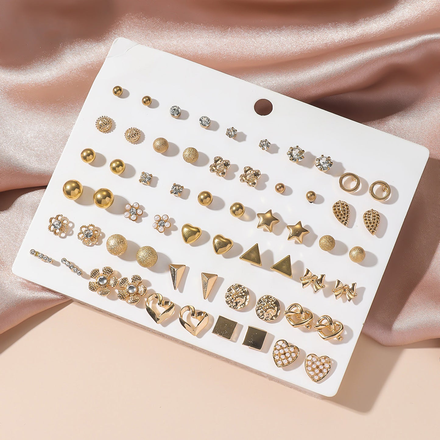 Ohrring-Set mit Goldakzenten Brehn