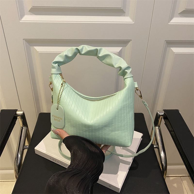 Rippstruktur Schultertasche Brehn