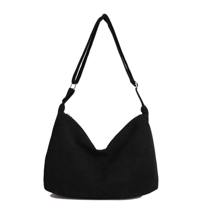 WoSoft Wildleder Hobo Handtasche Brehn