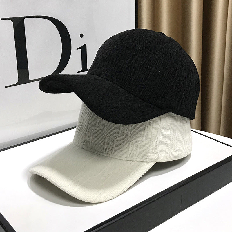Damen Texturierter Stoff Baseballcap Brehn
