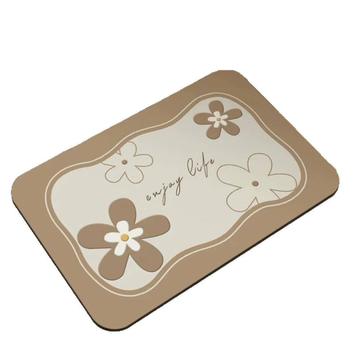 Künstlerische Florale Badmatte Brehn