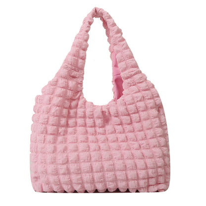 Texturierte Strick-Hobo-Tasche