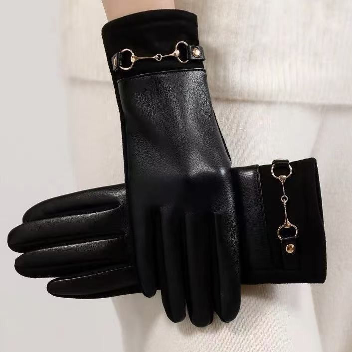 Luxuriöse Leder-Touchscreen-Handschuhe Brehn