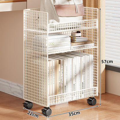 Kompakter vertikaler Drahtgitter-Desktop-Organizer-Regal