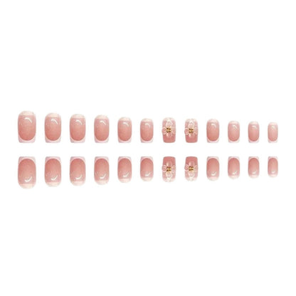 Dekorativer Langer Press-On Nagelset Brehn