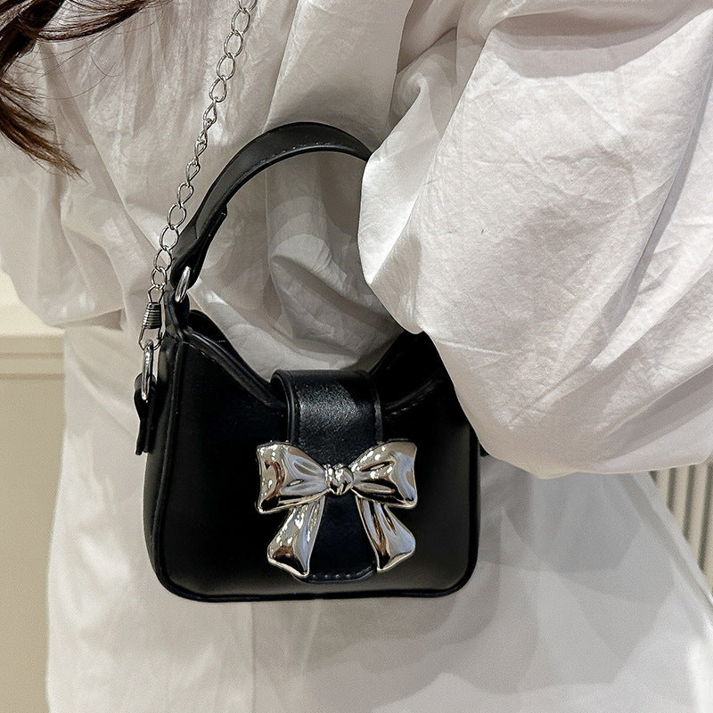 Bow Detail Mini Handtasche