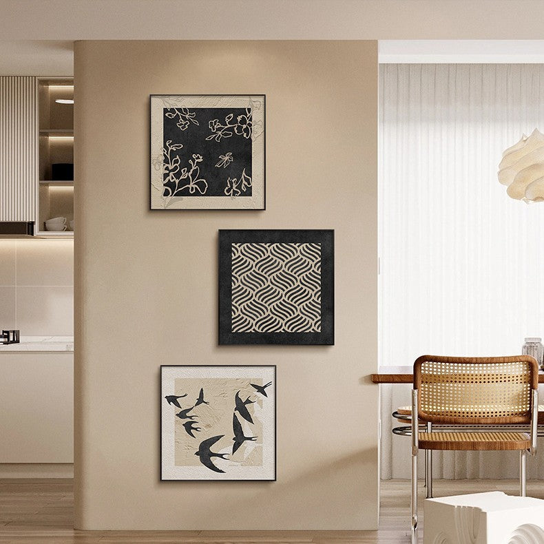 Dekorative Kunstdrucke Set