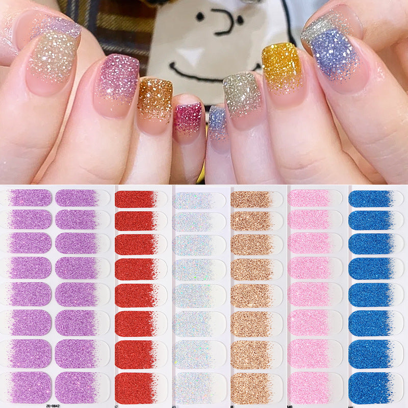 Glamorous Glitter Ombre Nagelwickel