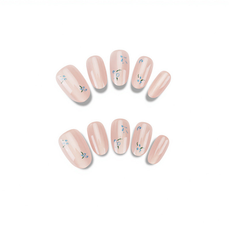 Blumen-Design Press-On Nagelset Brehn