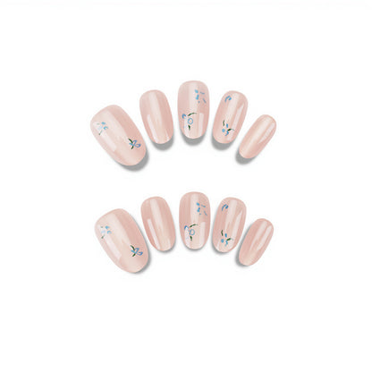 Blumen-Design Press-On Nagelset Brehn