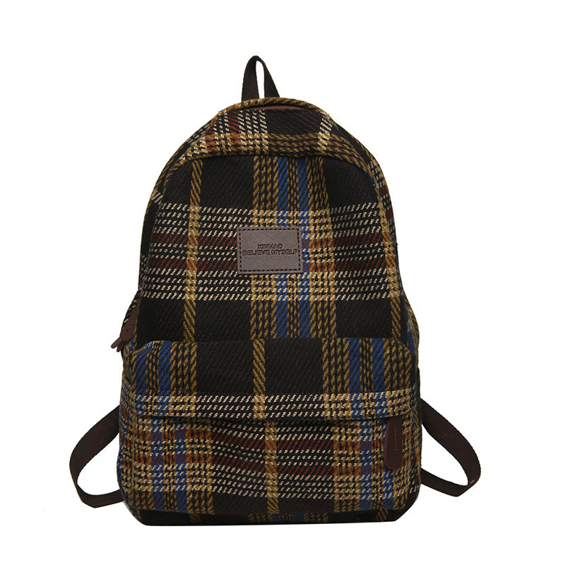 Stylischer Karomuster-Rucksack Brehn