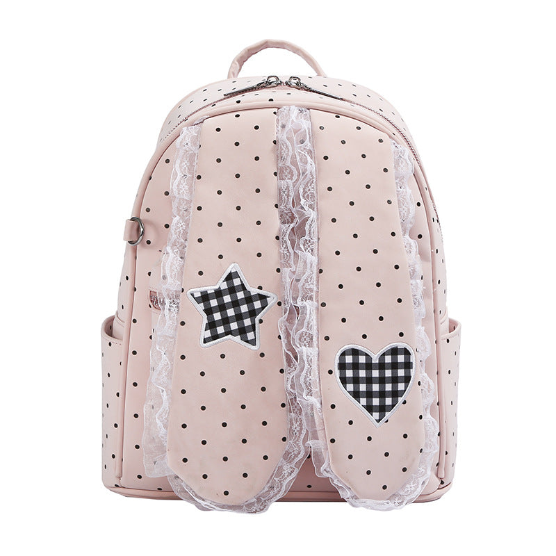 Modische Pünktchen Rucksack Brehn