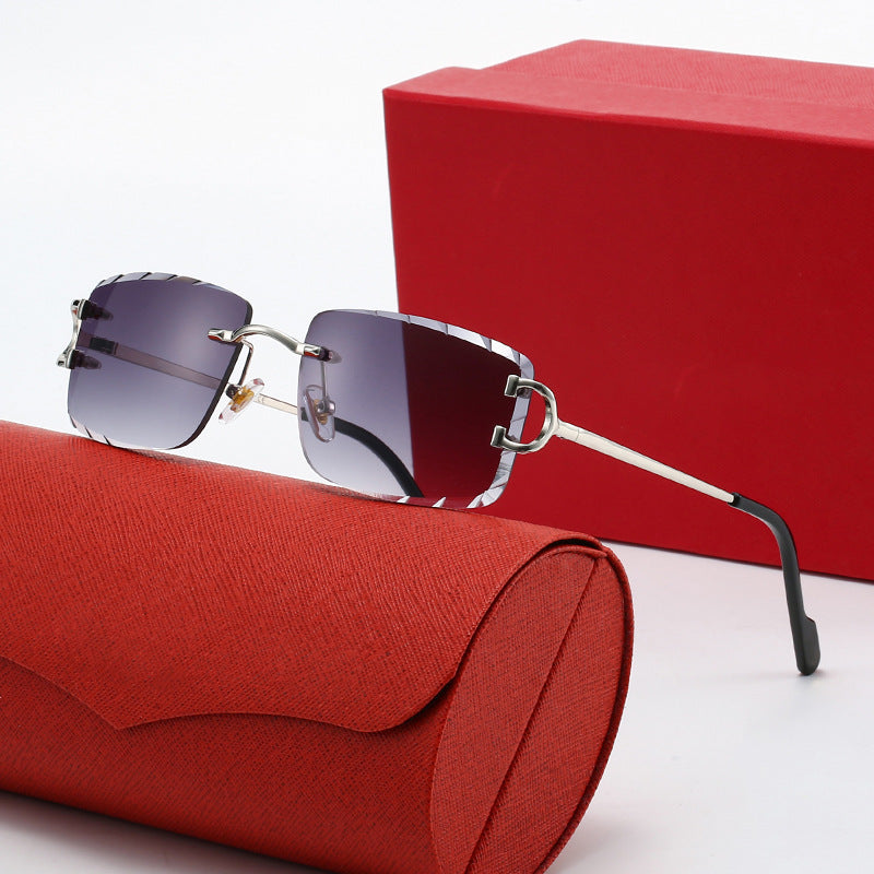 Damen elegante Halbrahmen Korrektionsbrille Brehn