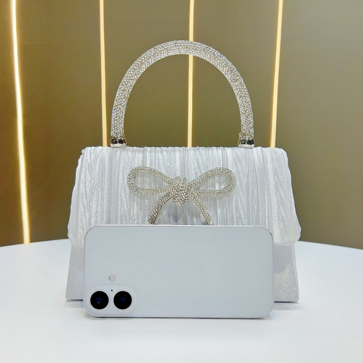 Elegante Texturierte Handtasche für den Abend
