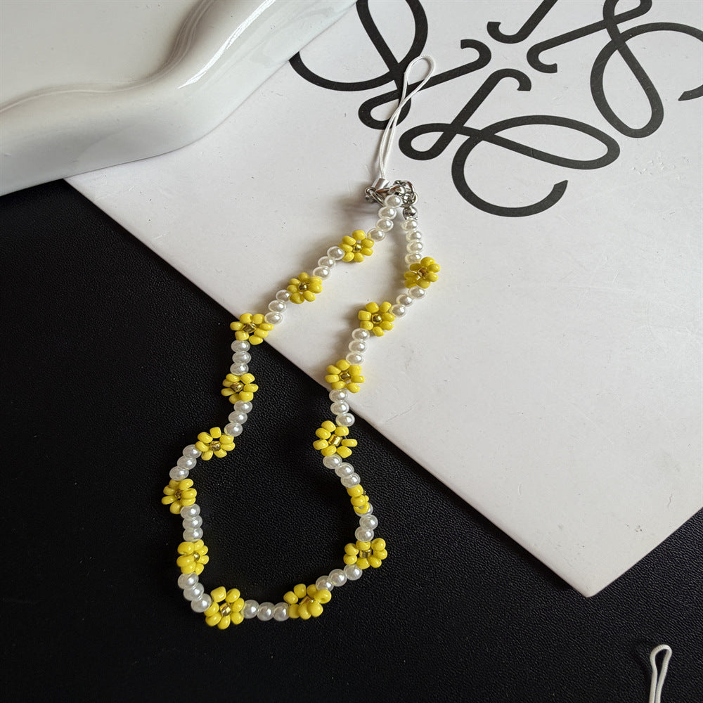 Blumiger Perlenbrillenhalter Brehn
