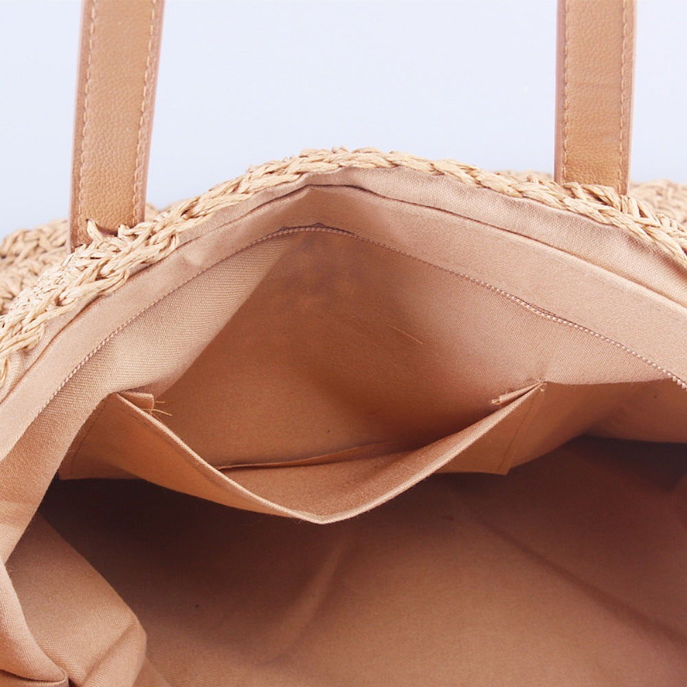Großer Geflochtener Shopper Aus Naturmaterial Brehn