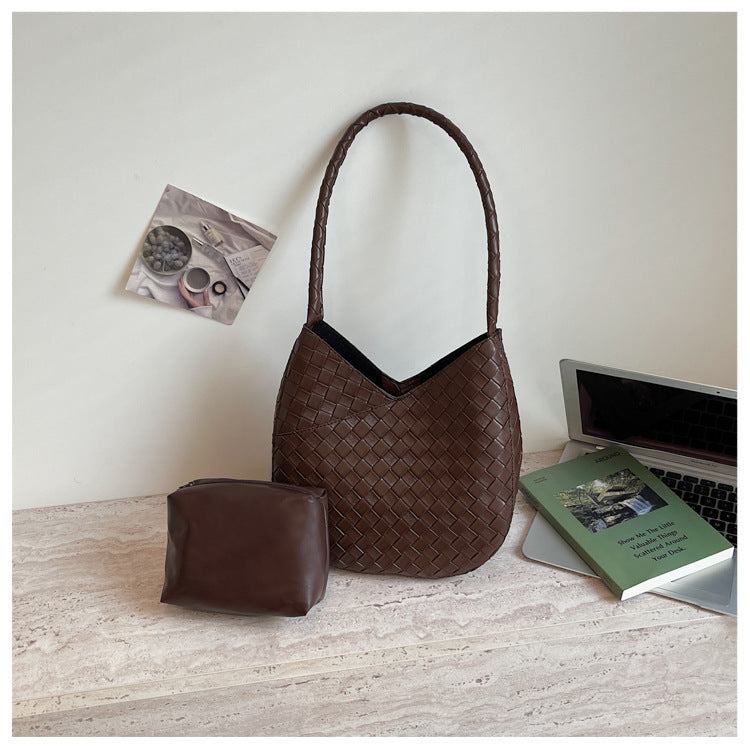 WoWoven Leder Hobo Tasche Brehn