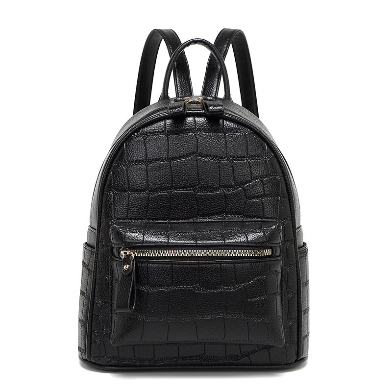 Krokodil-Prägung Mini Chic Rucksack Brehn