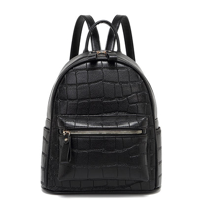 Krokodil-Prägung Mini Chic Rucksack Brehn
