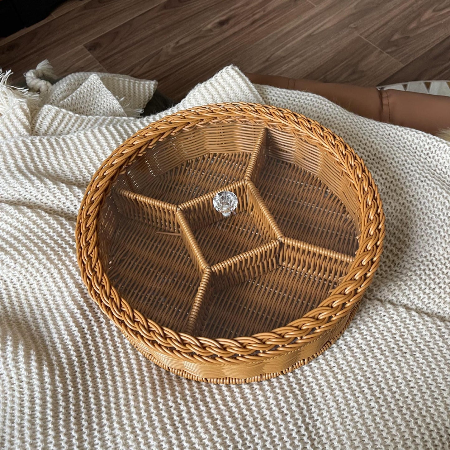 Damen Aufbewahrungskorb mit Glasdeckel Brehn