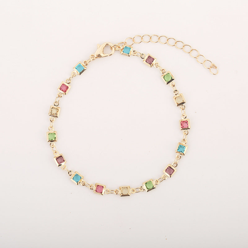 Farbige Edelstein verstellbare Armband Brehn