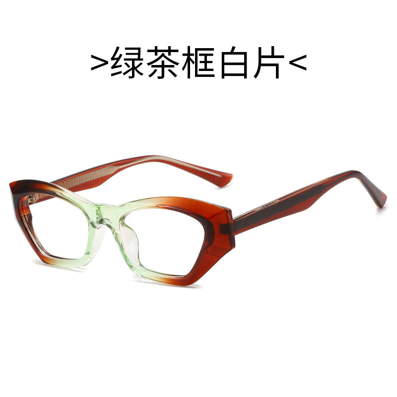 Damen Cat-Eye Sonnenbrille mit modernen transparenten Akzenten Brehn
