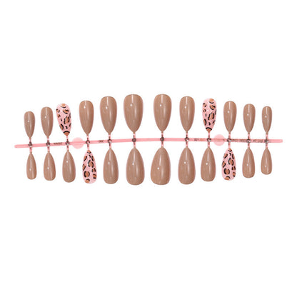 Kreatives Tierdruck Press-On Nagelkunst Set Brehn