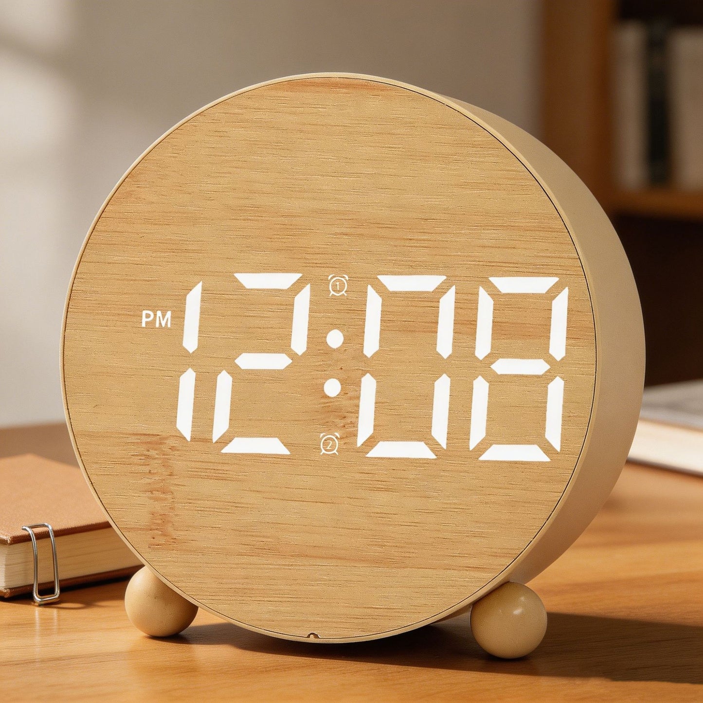 Digitaler Wecker mit Großem Led-Display und Sanfter Alarmfunktion Brehn