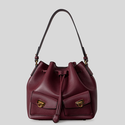 Leder Eimer Tasche