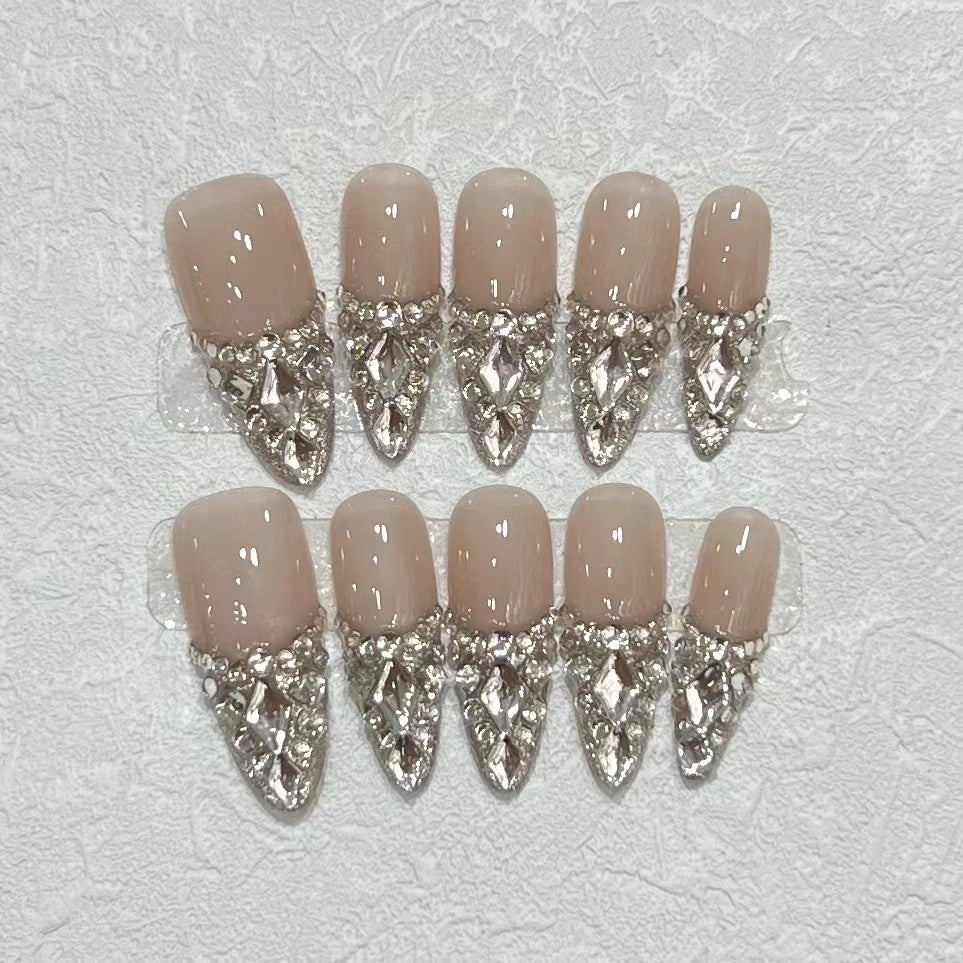 Rhinestone Stiletto Press-On Nail Set Brehn