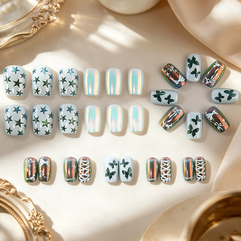 Künstlerisches Schmetterlings-Nageldesign-Set Brehn