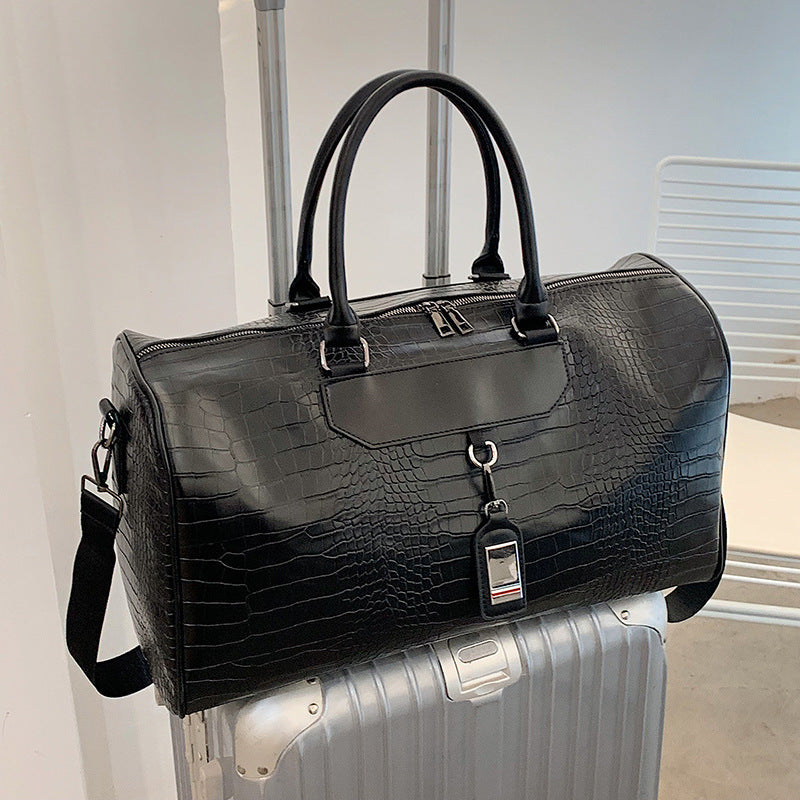 Krokodil-Textur Reise Duffle Bag Brehn