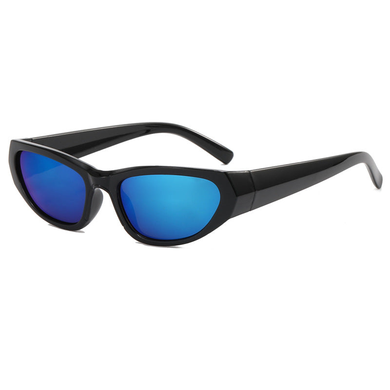 Damen modische Sonnenbrille mit verspiegelten Gläsern Brehn