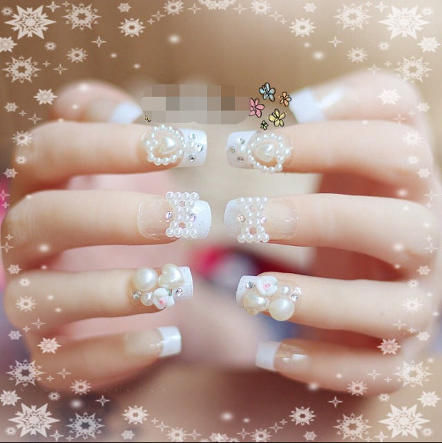Elegante dekorative Press-On-Nagelspitzen