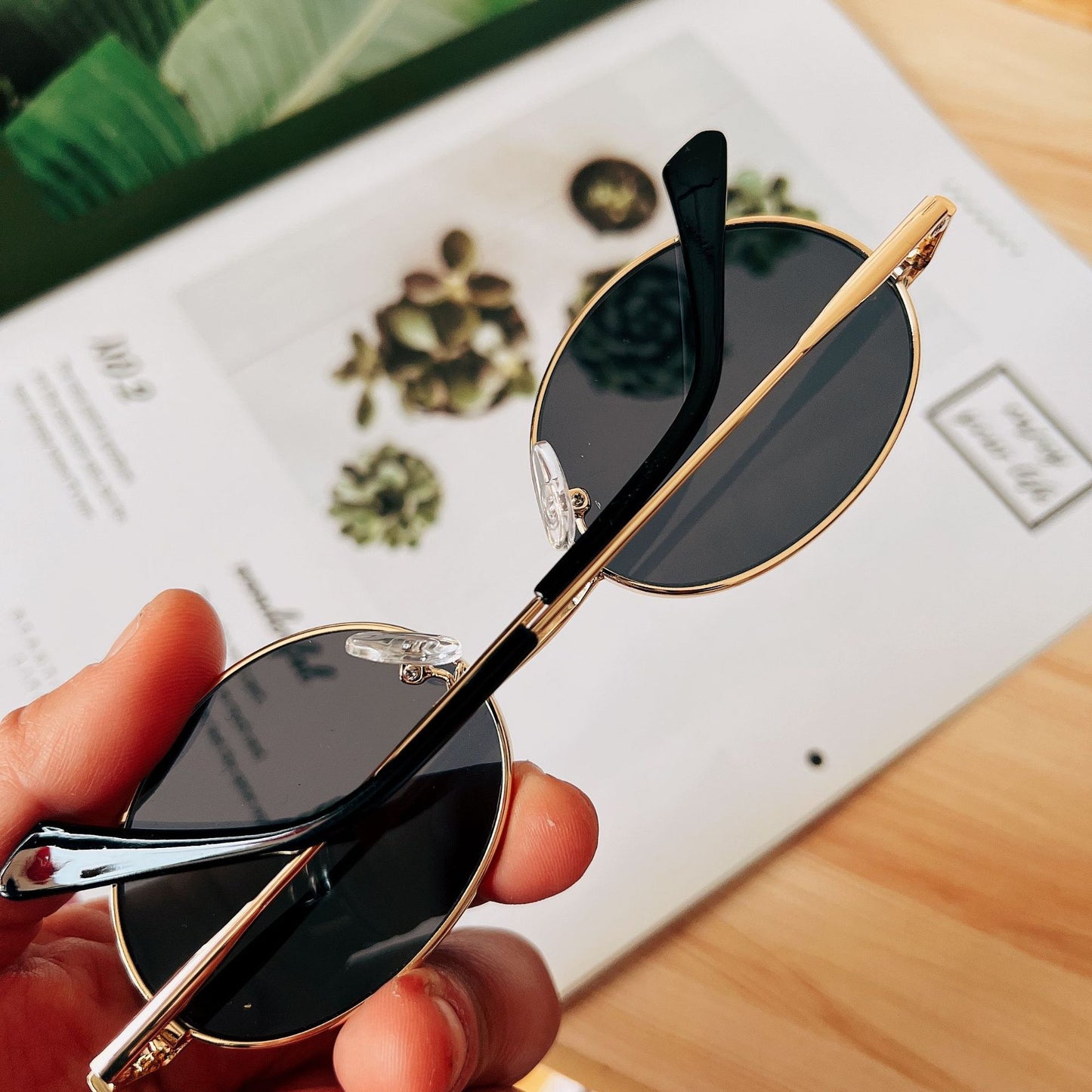 Retro-Ovalrahmen-Sonnenbrille Brehn