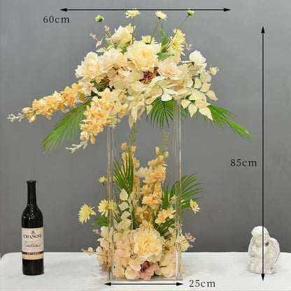 Elegante Blumenzentrale Vase