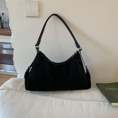 Elegante Wildleder Hobo-Handtasche