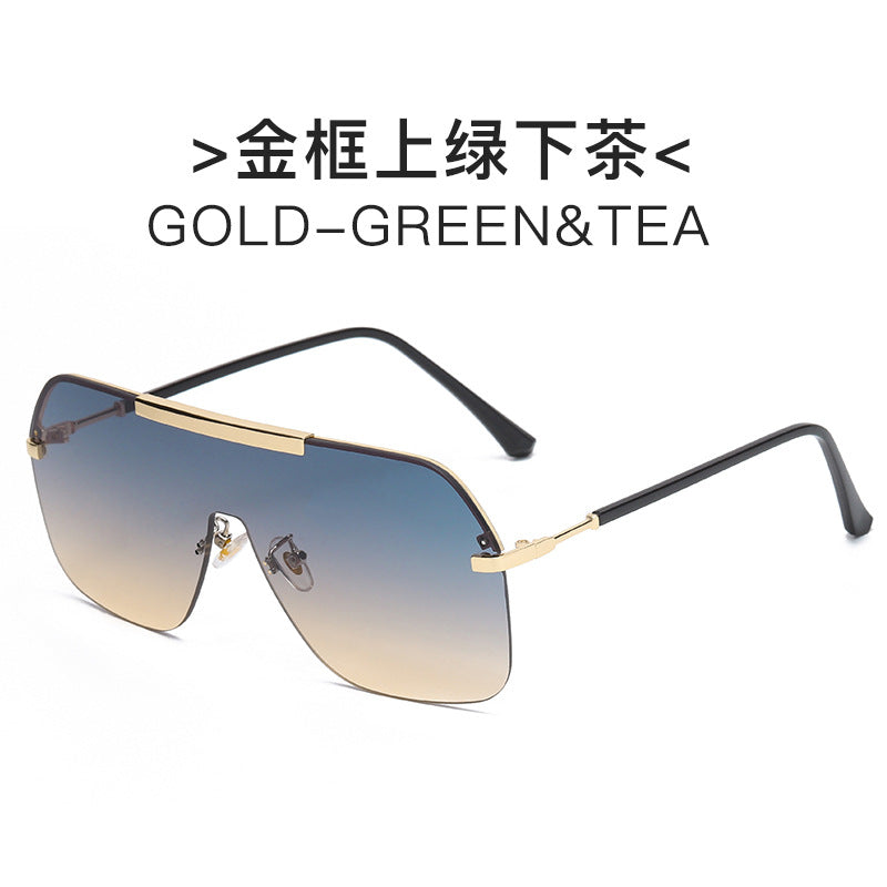 Damen extravagante oversized Sonnenbrille mit futuristischem Design Brehn
