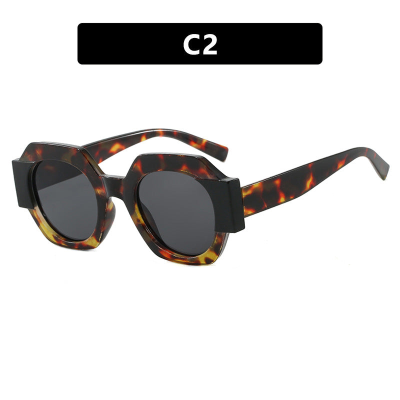 Damen trendige Sonnenbrille im hexagonalen Design Brehn