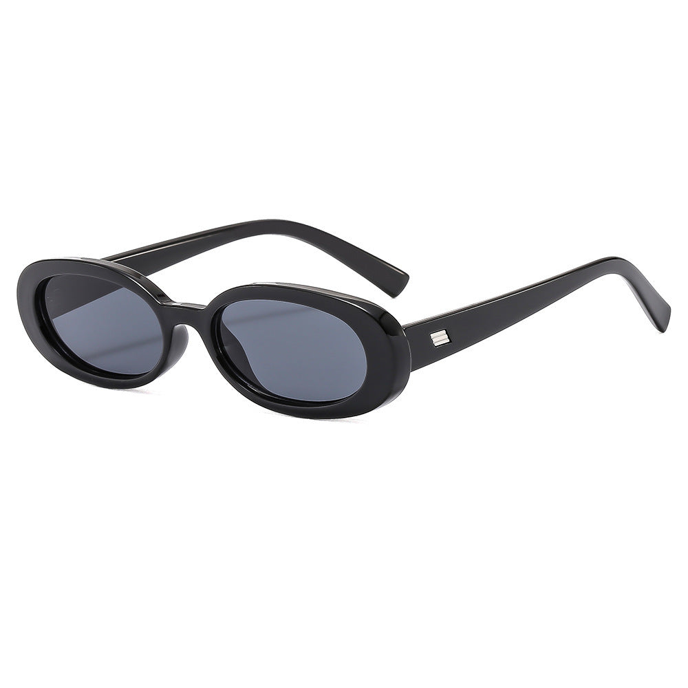Damen modische Sonnenbrille mit ovalem Rahmen und trendigen Gläsern Brehn