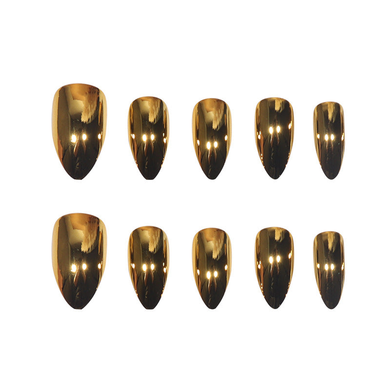 Metallic Stiletto-Nagelverzierung Brehn